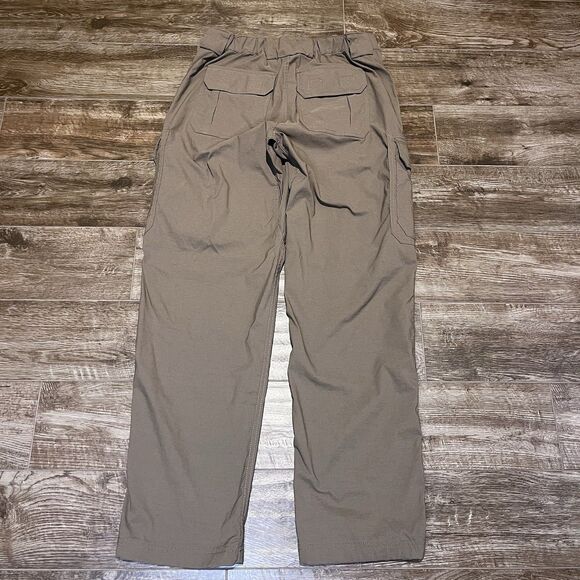 Duluth Trading Pants Mens M 30x32 Brown Flex Dry On The Fly Cargo Stretch - Picture 9 of 13